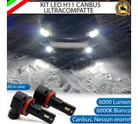 KIT FULL LED H11 FENDINEBBIA PER HONDA INSIGHT 6000K 6000 LM CANBUS ALL IN ONE