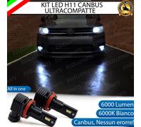KIT FULL LED H11 FENDINEBBIA VW CADDY MK4 6000K BIANCO 6000 LUMEN CANBUS