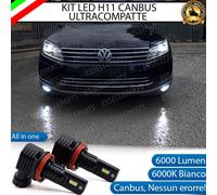 KIT FULL LED H11 FENDINEBBIA VW TOUAREG 7P RESTYLING 6000K 6000 LUMEN CANBUS