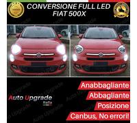 KIT FULL LED H4 + BA15S PER FIAT 500X FINO AL 2016 ANABBAGLIANTI ABBAGLIANTI DRL