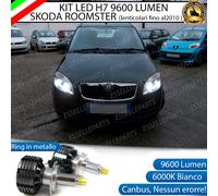 KIT FULL LED H7 CANBUS LED SKODA ROOMSTER fino al 2010 LENTICOLARE 6000K BIANCO