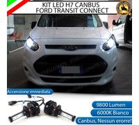 KIT FULL LED H7 FORD TOURNEO CONNECT 2 6000K BIANCO 9800 LUMEN XENON CANBUS LED