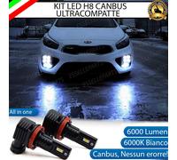 KIT FULL LED H8 FENDINEBBIA KIA CEED PRO CEE'D 2 ALLESTIMENTO SPORT 6000K BIANCO
