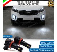 KIT FULL LED H8 FENDINEBBIA KIA SORENTO MK3 III 6000K CANBUS ALL IN ONE