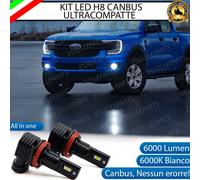 KIT FULL LED H8 FENDINEBBIA PER FORD RANGER MK5 V 6000K BIANCO CANBUS ALL IN ONE
