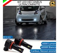 KIT FULL LED H8 FENDINEBBIA PER MITSUBISHI I 6000K BIANCO 6000 LM ALL IN ONE