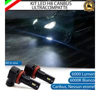 KIT FULL LED H8 FENDINEBBIA PORSCHE CAYENNE MK1 PRE-ERESTYLING 6000K 6000 LUMEN