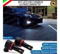KIT FULL LED H8 FENDINEBBIA SAAB 9-3 X 6000K 6000 LUMEN CANBUS ALL IN ONE