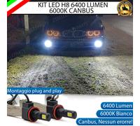 KIT FULL LED H8 PER BMW SERIE 5 E39 DAL 09/2000 FENDINEBBIA 6400 LUMEN 6000K