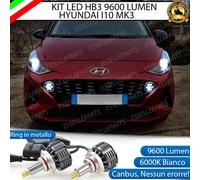 KIT FULL LED HB3 9005 CANBUS 360°HYUNDAI I10 LENTICOLARE 9600 LUMEN 6000K BIANCO