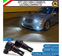 KIT FULL LED HB4 FENDINEBBIA MERCEDES CLASSE CLK C209 6000K BIANCO 6000 LUMEN