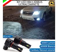 KIT FULL LED HB4 FENDINEBBIA PER SUBARU FORESTER MK3 6000K 6000 LUMEN CANBUS