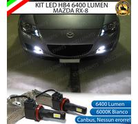 KIT FULL LED HB4 MAZDA RX-8 6000K BIANCO GHIACCIO CANBUS FENDINEBBIA NO ERROR