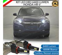KIT FULL LED HONDA HR-V HR V CON FARI LED DI SERIE ABBAGLIANTI 6000K 6400 LUMEN