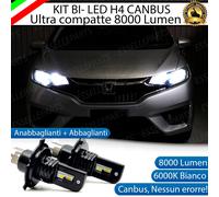 KIT FULL LED HONDA JAZZ 4 IV LAMPADE LED H4 6000K BIANCO GHIACCIO NO ERROR