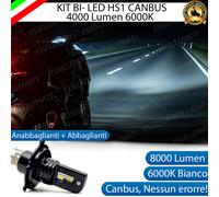 KIT FULL LED HS1 4000 LUMEN CANBUS 6000K BIANCO PER HUSQVARNA TE 610 2009
