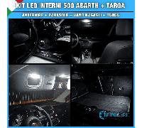 KIT FULL LED INTERNI 500 ABARTH CONVERSIONE COMPLETA + LED TARGA CANBUS FIAT