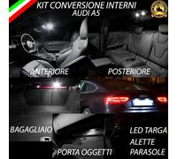 KIT FULL LED INTERNI AUDI A5 (B8) CONVERSIONE COMPLETA + LED TARGA CANBUS