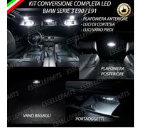 KIT FULL LED INTERNI BMW SERIE 3 E90 / E91 CONVERSIONE COMPLETA CANBUS