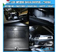 KIT FULL LED INTERNI DACIA DUSTER MK2 CONVERSIONE COMPLETA + LED TARGA NO ERRORE