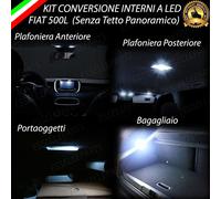 KIT FULL LED INTERNI FIAT 500L CONVERSIONE COMPLETA CANBUS NO ERROR 6000K
