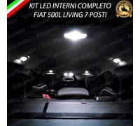 KIT FULL LED INTERNI FIAT 500L LIVING 7 POSTI CANBUS 6000K ULTRALUMINOSI