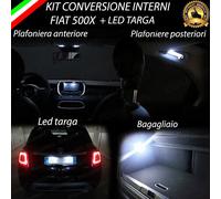 KIT FULL LED INTERNI FIAT 500X KIT COMPLETO CANBUS + LUCI TARGA A LED CANBUS