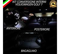 KIT FULL LED INTERNI GOLF 7 VII PLAFONIERA ANT+POST+BAGAGLIAIO 6000K CANBUS