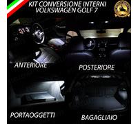 KIT FULL LED INTERNI GOLF 7 VII PLAFONIERA ANT+POST+LUCI DI CORTESIA+BAGAGLIAIO