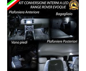 KIT FULL LED INTERNI PER RANGE ROVER EVOQUE KIT COMPLETO 6000K CANBUS