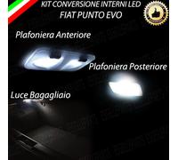 KIT FULL LED INTERNI PUNTO EVO ANTERIORE + POSTERIORE + BAGAGLIAIO 6000K