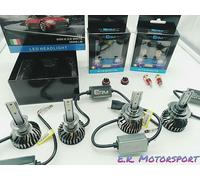 KIT FULL LED LAMP H1+H7 6000°K 20000 Lm + 2 ADDAT + T10 W5W + VALVE CAPS CANBUS
