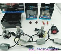 KIT FULL LED LAMP H7+H7 6000°K 20000 Lm + T10 W5W + VALVE CAPS CANBUS ERROR FREE