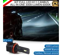 KIT FULL LED LAMPADA H11 3000 LUMEN ABBAGLIANTI PIAGGIO X10 350 2011-2017 I.E.