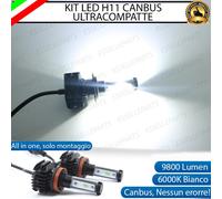 KIT FULL LED LAMPADE H11 6000K 9800 LM CANBUS FENDINEBBIA BMW SERIE 3 E90 E91