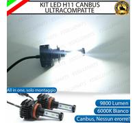 KIT FULL LED LAMPADE H11 6000K 9800 LM CANBUS FENDINEBBIA PORSCHE CAYENNE