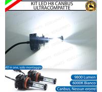 KIT FULL LED LAMPADE H8 6000K BIANCO 9800 LUMEN FENDINEBBIA MINI COOPER F55