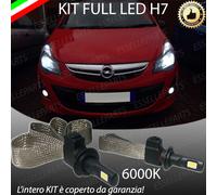 KIT FULL LED OPEL CORSA D RESTYLING LAMPADE LED H7 6000K XENON BIANCO NO AVARIA