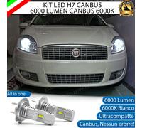 KIT FULL LED PER FIAT LINEA LAMPADE LED H7 6000K BIANCO CANBUS ANABBAGLIANTI