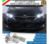 KIT FULL LED PER KIA CEED MK3 III LAMPADE LED H7 6000K BIANCO ABBAGLIANTI