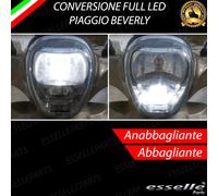KIT FULL LED PIAGGIO BEVERLY DAL 2010 LUCE ANABBAGLIANTE + ABBAGLIANTE 6000K