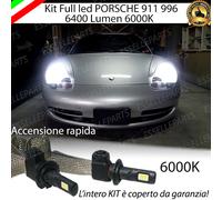 KIT FULL LED PORSCHE 911 996 LAMPADE H7 ANABBAGLIANTE 6000K XENON CANBUS