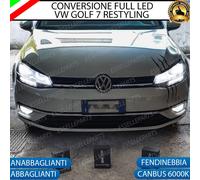 KIT FULL LED VW GOLF 7 RESTYLNG ANABBAGLIANTI ABBAGLIANTI FENDINEBBIA 6000K
