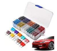 Kit Fusibili,120 Pezzi Sicuri e Precisi | Assortimento di Fusibili Metallici Auto | per Camion, Auto, Berlina, Camper, Barca, Moto, Viaggi, Manutenzione, Riparazione, Cura