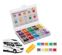 Kit Fusibili Auto - 120 Pezzi Assortimento Fusibili di Ricambio,Ricambi per Modifiche e Sostituzione Veicoli Utili per SUV Barche Moto Rimorchi