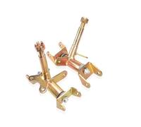 Kit fuso a snodo per puntone dello sterzo da 17 mm Freno a disco da 50 mm compatibile con parti di motociclette automobilistiche ATV UTV Go Kart Buggy Quad, 50cc 70cc 90cc 110cc(Gold)