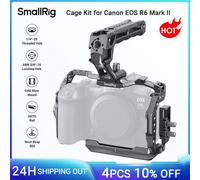 Kit gabbia per fotocamera SmallRig R6 Mark II per Canon EOS R6 Mark II con morsetto per cavo con maniglia superiore Piastra a sgancio rapido Arca-Swiss -5197