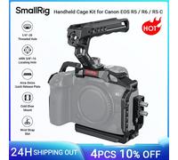 SMALLRIG Cage Kit Cage per Canon R5/R6/R5 C, Kit Palmare Camera con Manico Superiore e Morsetto - 3830B