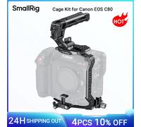 Kit gabbia SmallRig per design modulare Canon EOS C80 con piastra superiore, piastre laterali Piastra inferiore Supporto adattatore per obiettivo su guida NATO -5136