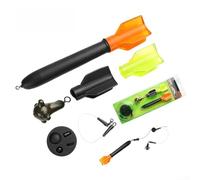 Kit galleggiante marcatore da pesca con colori accattivanti per il posizionamento a lunga distanza, perline in PVC anti-collisione per pesca in mare e lago, nero, arancione, verde